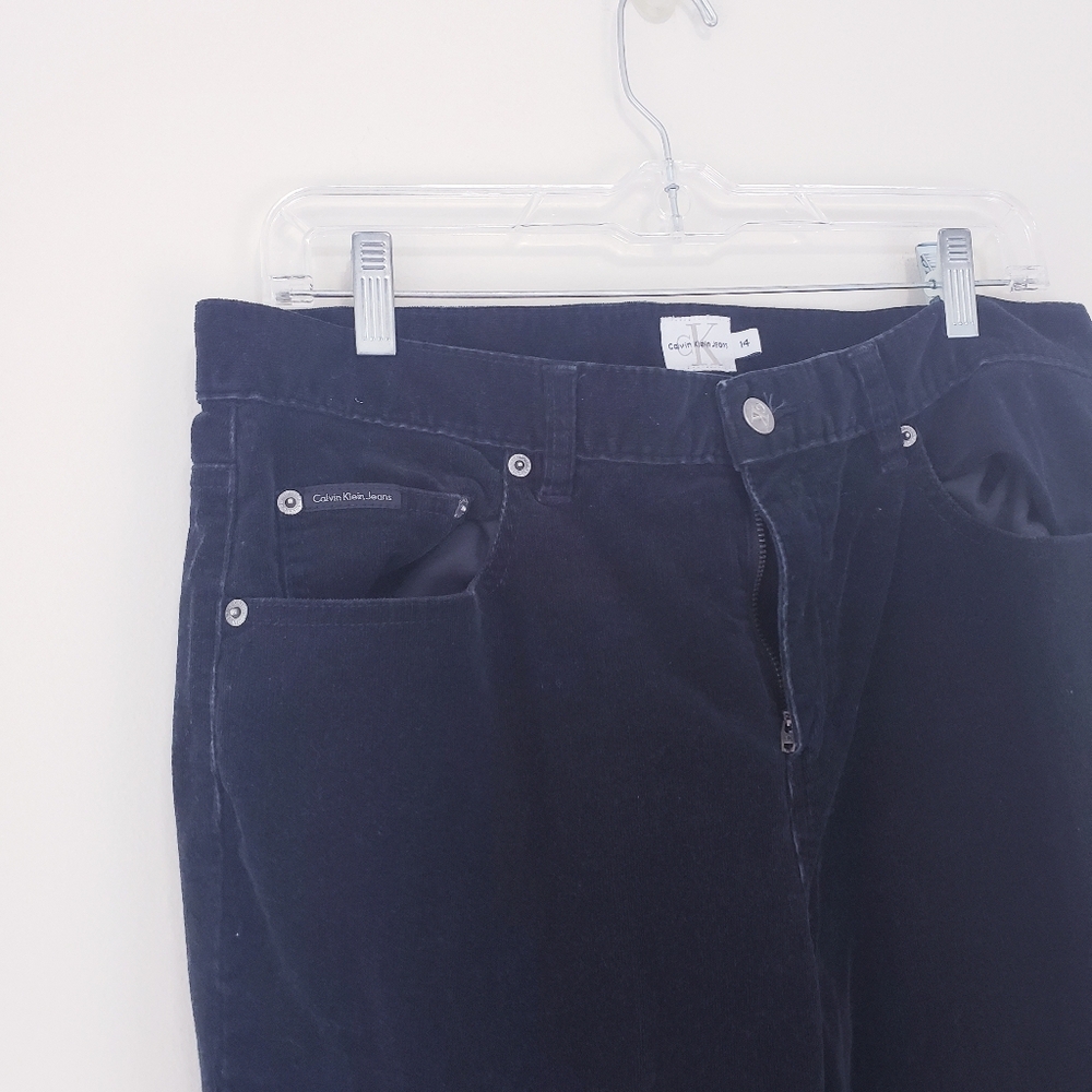 Calvin Klein Jeans Black Coduoroy Bootcut Pants Size 14 - Picture 3 of 9